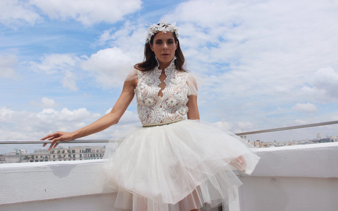 BRIDAL RUNWAY AT THE ROOFTOP OF THE HOTEL ME MADRID